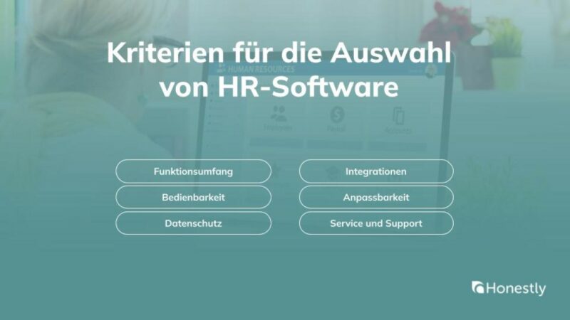 Kriterien für die Auswahl von HR-Software