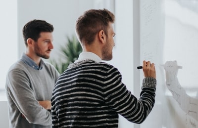 Personalentwicklung planen 2 Männer