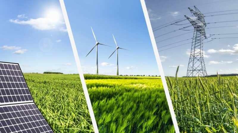 erneuerbare Energien im Grünen