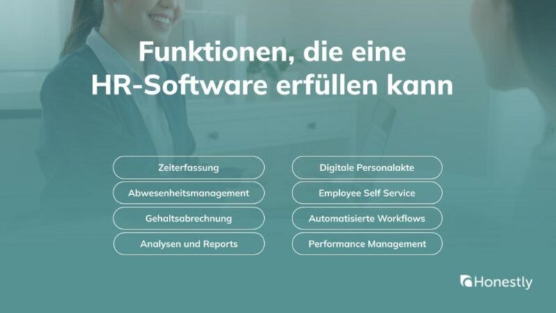 Funktionen, die eine HR-Software erfüllen kann