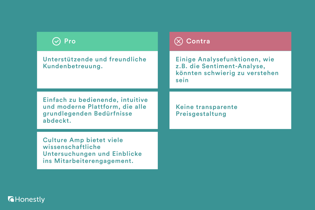 culture amp pro und contra culture amp pro und contra
