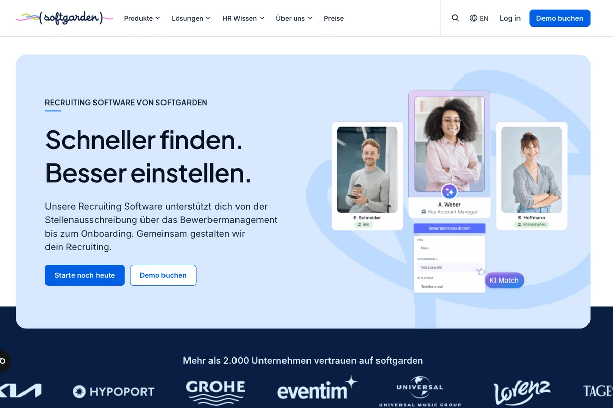 softgarden Recruiting Software