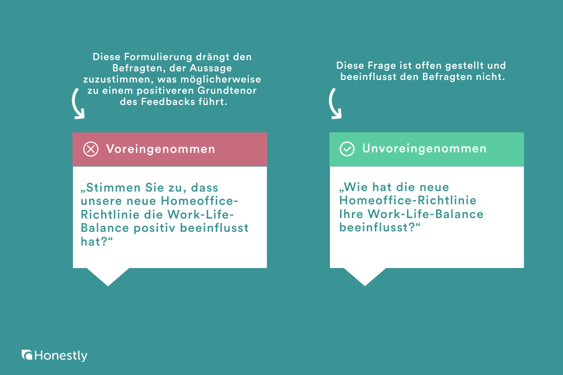 Voreingenommene Fragen Mitarbeiterbefragung Zufriedenheit Voreingenommene Fragen Mitarbeiterbefragung Zufriedenheit