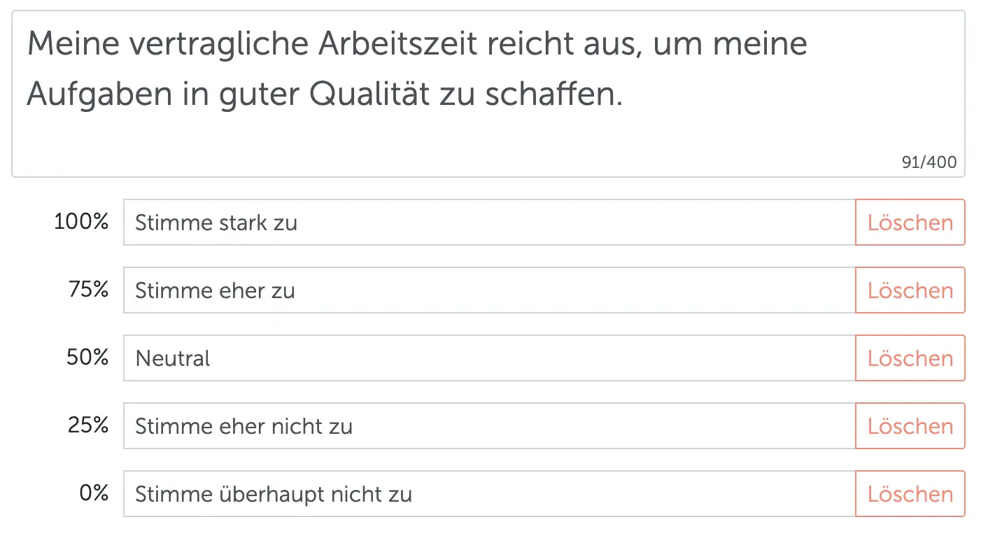 pulsbefragung beispiel arbeitszeit pulsbefragung beispiel arbeitszeit