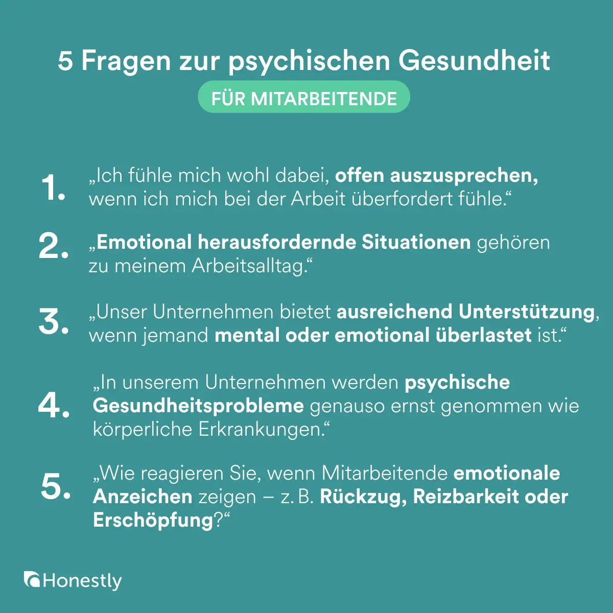 Umfrage zur psychischen questions-employees Umfrage zur psychischen questions-employees