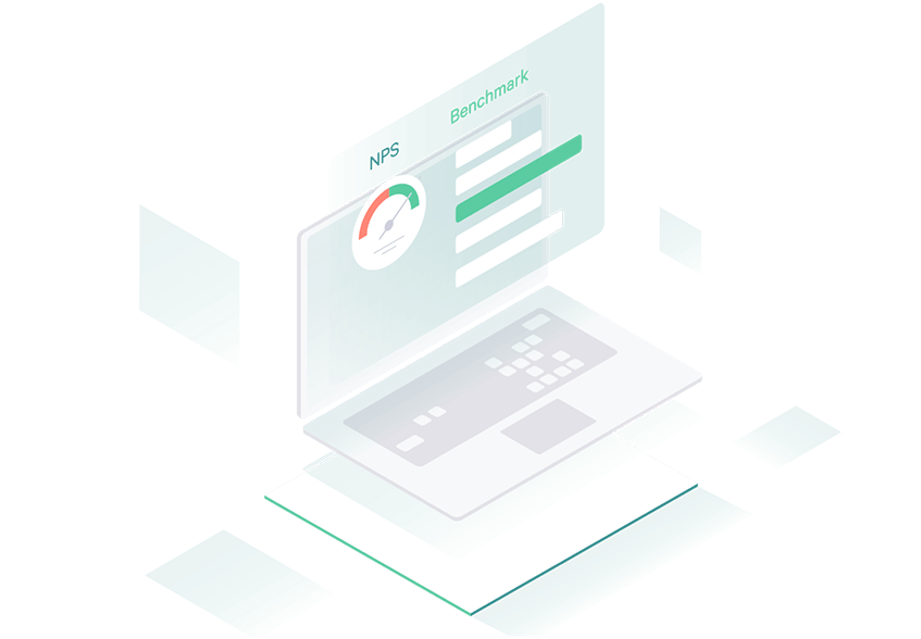 Grafik, die einen Laptop mit Umfrage-Benchmarks zeigt