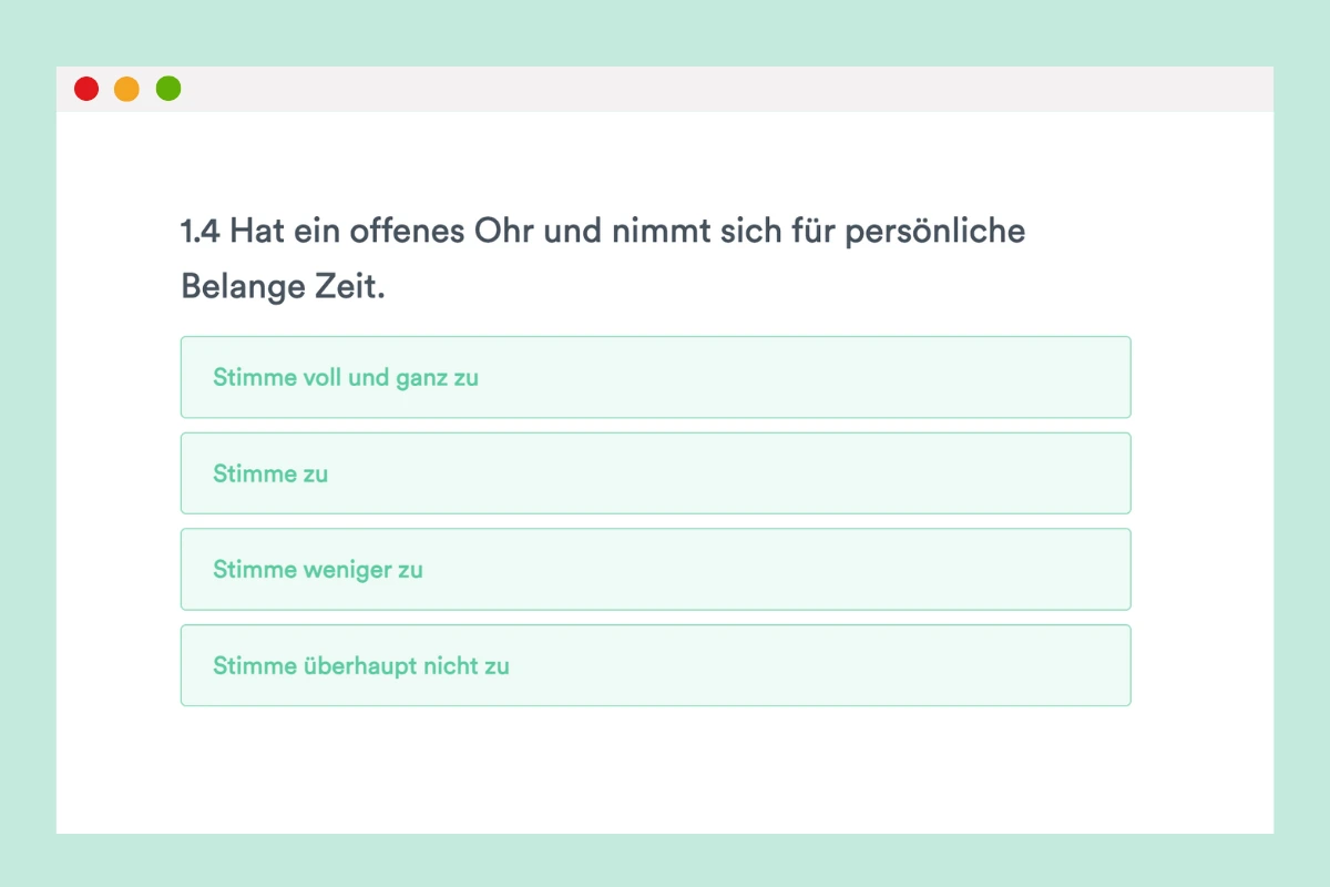 honestly jährliche Mitarbeiterbefragung